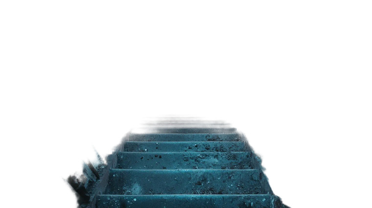 Orange Glow Basement Staircase Vinyl Car Decal Sticker – Waterproof & UV-Resistant 7.14"