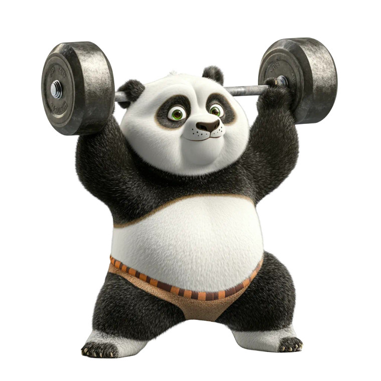 Panda Lifting Weights Vinyl Car Decal Sticker – Waterproof & UV-Resistant 4.0" Panda Lifting Weights Vinyl Car Decal Sticker – Waterproof & UV-Resistant 4.0"