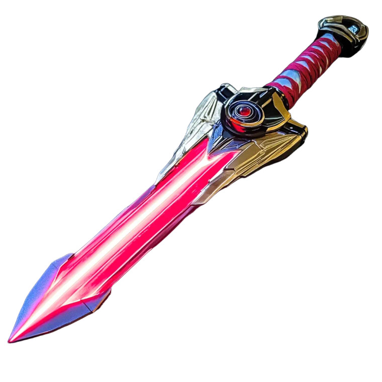 Power Rangers Saba Sword Vinyl Car Decal Sticker – Waterproof & UV-Resistant 4.0"