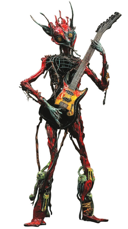 Rhythm Demon Music Chaos Vinyl Car Decal Sticker – Waterproof & UV-Resistant 4.0"