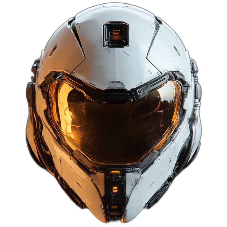 Sci Fi Helmet Glass Vinyl Car Decal Sticker – Waterproof & UV-Resistant 4.0"