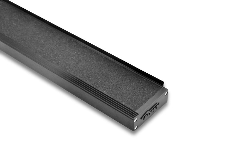 Upgrade your Ram 1500 with Romik USA ROB-T Running Board | Anodized Black Aluminum | 500 lb Capacity