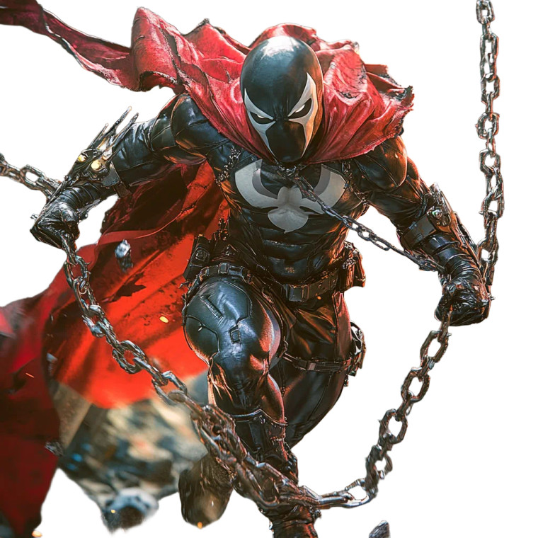 Spawn Jumping Attack Chains Vinyl Car Decal Sticker – Waterproof & UV-Resistant 4.0"