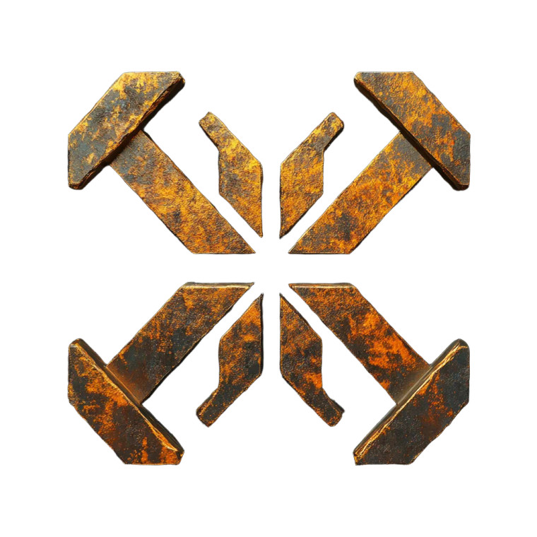 Titan Demolition Symbol Vinyl Car Decal Sticker – Waterproof & UV-Resistant 4.0"