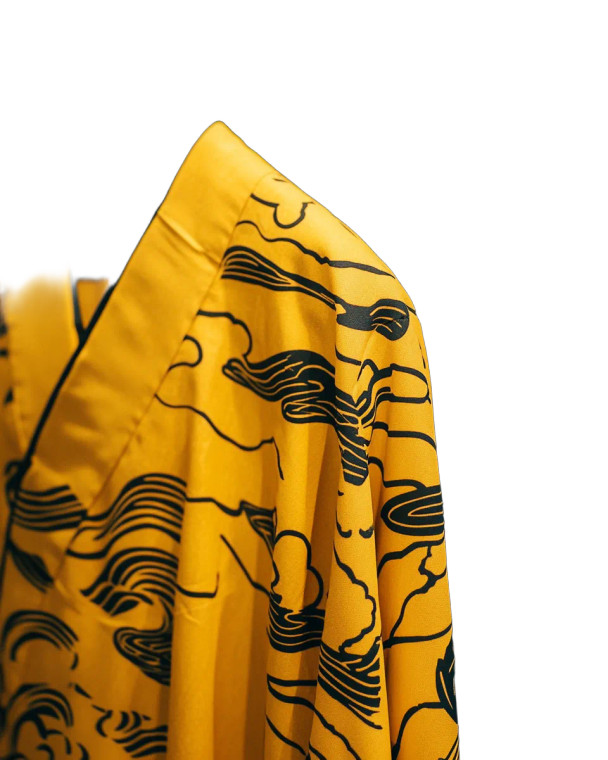 Yellow Kimono Aquarius Design Vinyl Car Decal Sticker – Waterproof & UV-Resistant 4.0"