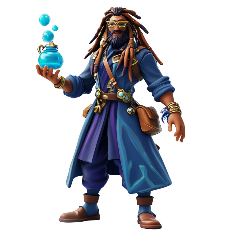 Alchemist Fortnite Style Vinyl Car Decal Sticker – Waterproof & UV-Resistant 4.0"