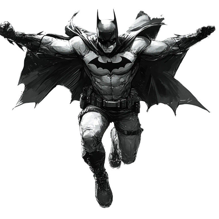 Batman Jumping Game Art Vinyl Car Decal Sticker – Waterproof & UV-Resistant 4.0"
