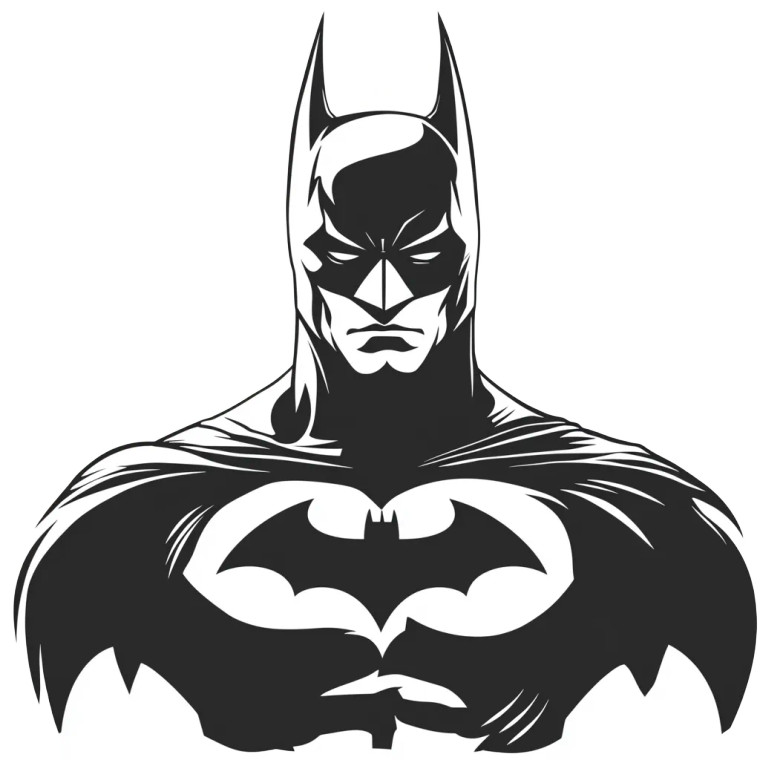 Black Batman Silhouette Vinyl Car Decal Sticker – Waterproof & UV-Resistant 4.0"
