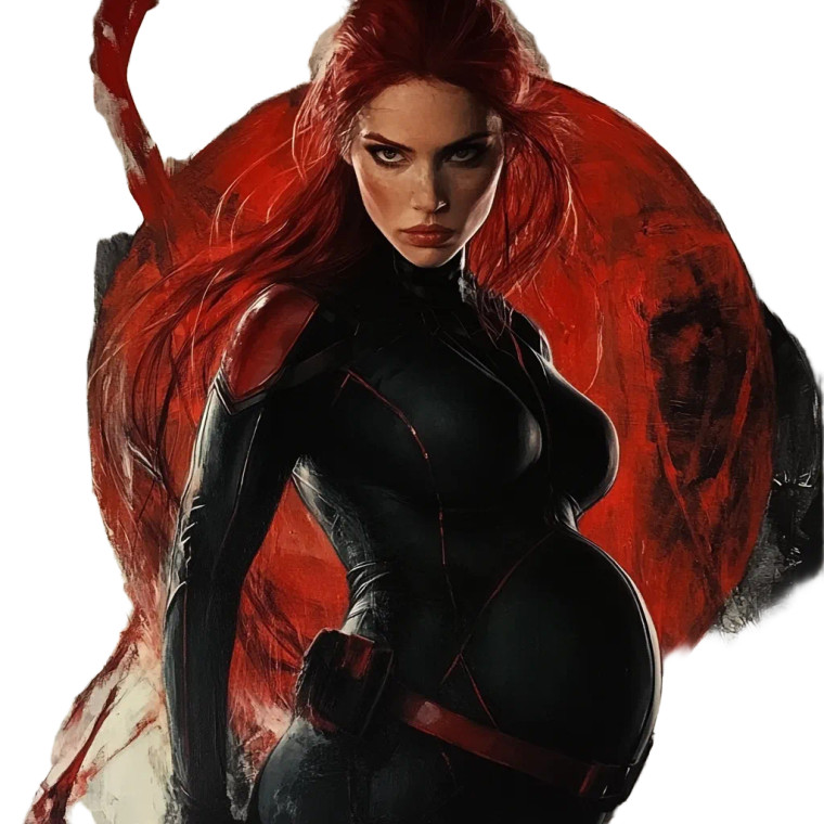 Black Widow Pregnant Vinyl Car Decal Sticker – Waterproof & UV-Resistant 4.0"