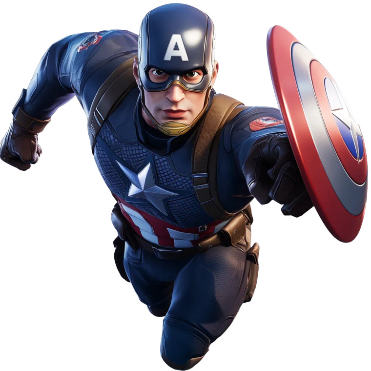 Captain America Flying Front Vinyl Car Decal Sticker – Waterproof & UV-Resistant 4.0"