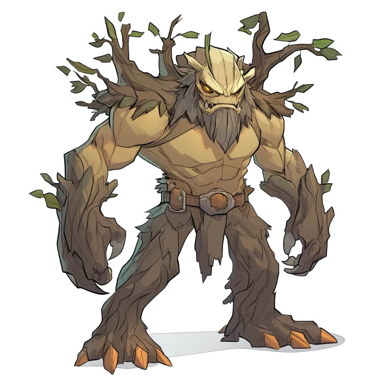 Cartoon Monster Oak Vinyl Car Decal Sticker – Waterproof & UV-Resistant 4.0"