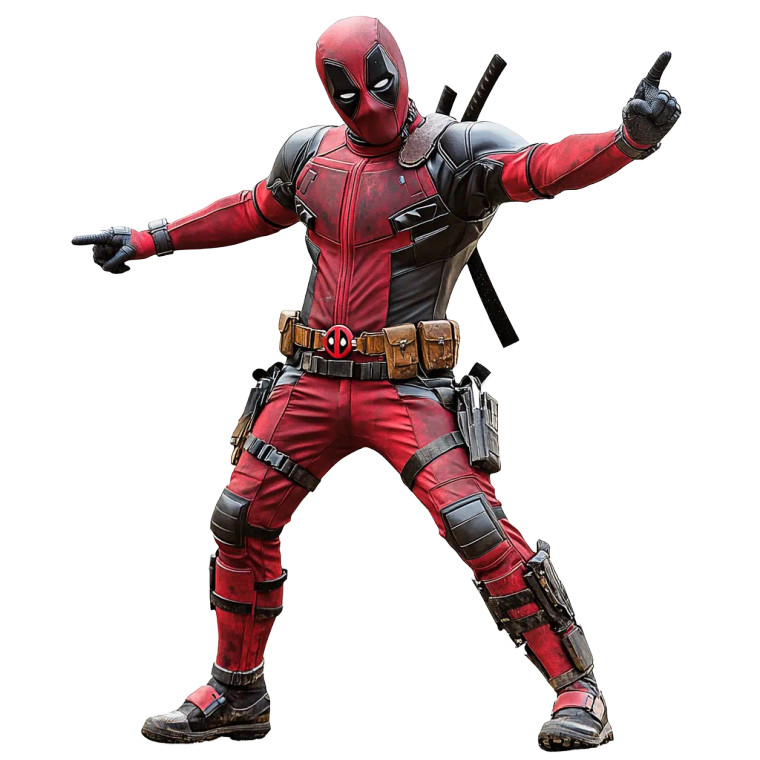 Deadpool Funny Moves.Png Vinyl Car Decal Sticker – Waterproof & UV-Resistant 4.0"