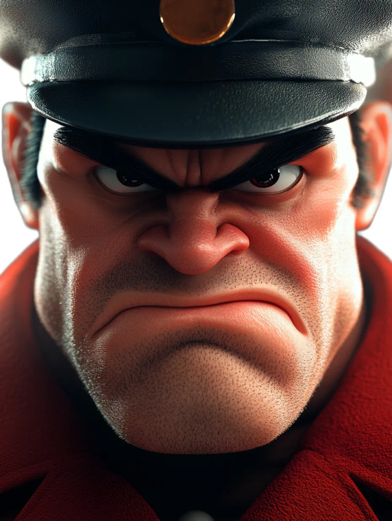 Happy M Bison Street Fighter Vinyl Car Decal Sticker – Waterproof & UV-Resistant 4.11"