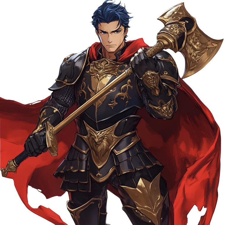 Hector Fire Emblem Portrait Vinyl Car Decal Sticker – Waterproof & UV-Resistant 4.0"