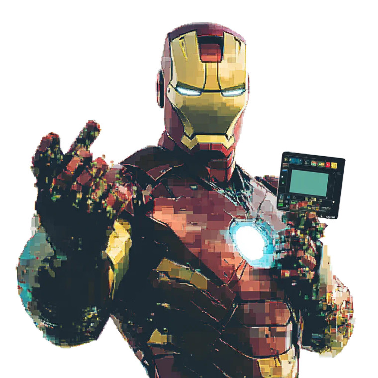 Iron Man Iptv Box Vinyl Car Decal Sticker – Waterproof & UV-Resistant 4.0"