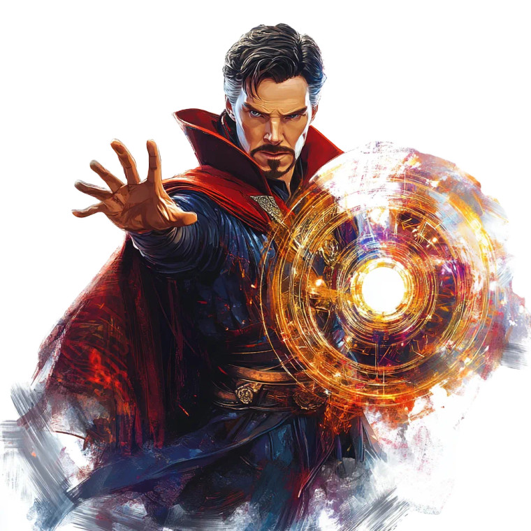 Magic Doctor Strange White Vinyl Car Decal Sticker – Waterproof & UV-Resistant 4.0"