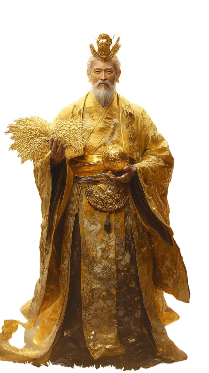 Ohtoshinokami Gold Prosperity Vinyl Car Decal Sticker – Waterproof & UV-Resistant 4.0"