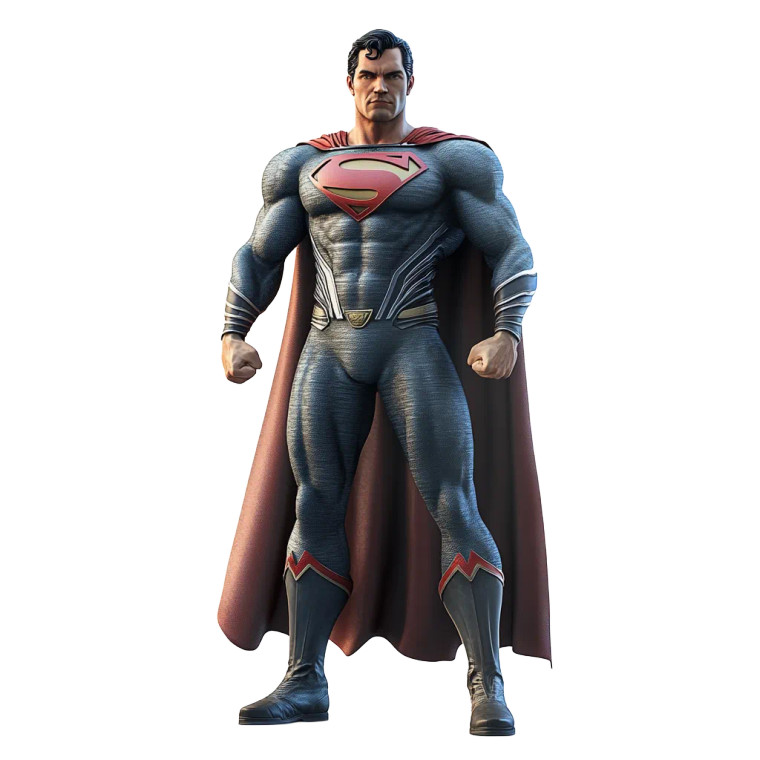 Photorealistic Superhero Front White Vinyl Car Decal Sticker – Waterproof & UV-Resistant 4.0"