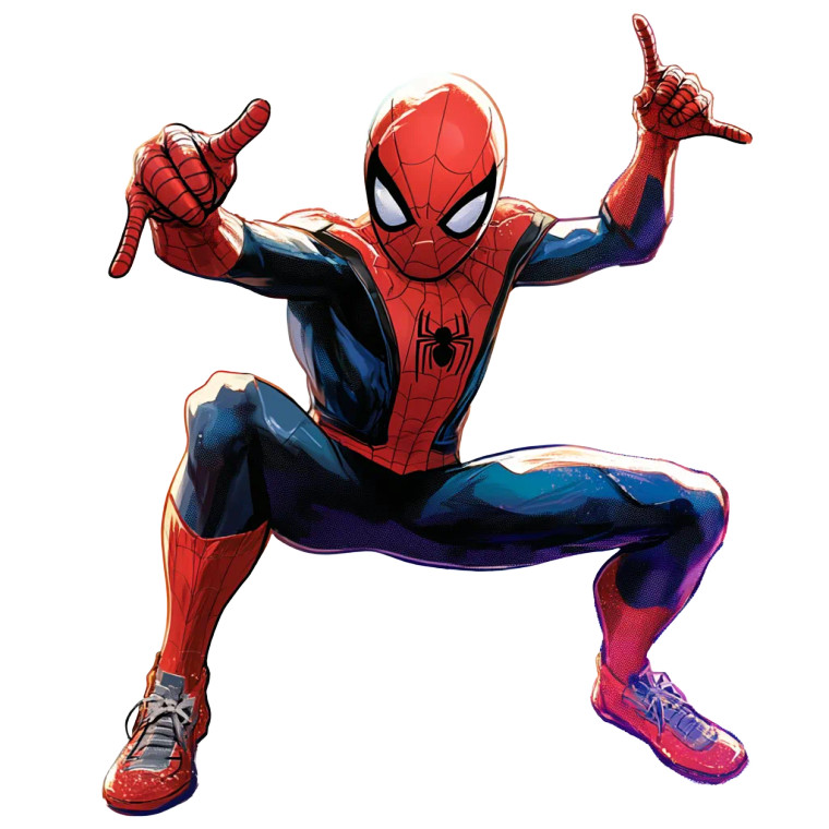 Spiderman Dancing Cartoon 1200Dpi Vinyl Car Decal Sticker – Waterproof & UV-Resistant 4.0"