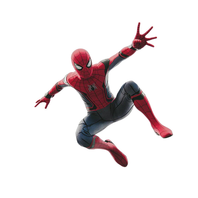 Spiderman Jumping White Vinyl Car Decal Sticker – Waterproof & UV-Resistant 4.0"