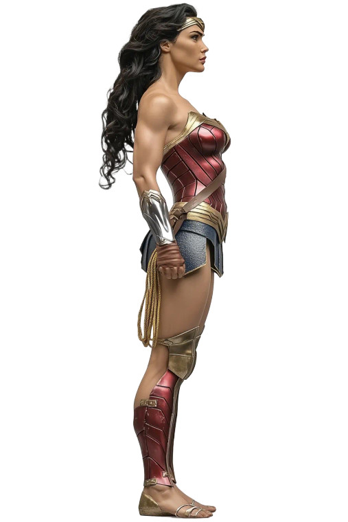 Wonderwoman Side View Vinyl Car Decal Sticker – Waterproof & UV-Resistant 4.0"