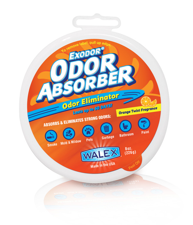 Say Goodbye to Strong Odors! Walex Exodor Odor Absorber | Gel Infused With Charcoal Layer | Orange Twist Scent | Lasts up to 60 Days