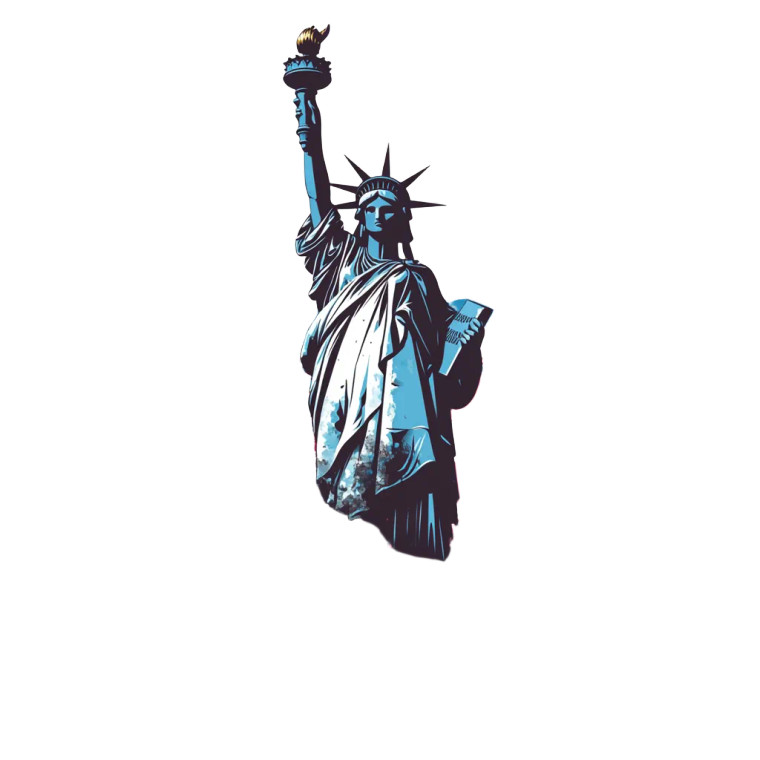 Modern Abstract American Flag Vinyl Car Decal Sticker – Waterproof & UV-Resistant 4.0"