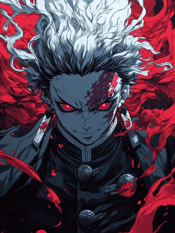 Powerful Villain Manga Style Vinyl Car Decal Sticker – Waterproof & UV-Resistant 4.0"