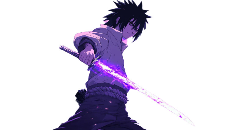 Sasuke Sword Fire Wallpaper Vinyl Car Decal Sticker – Waterproof & UV-Resistant 7.14"