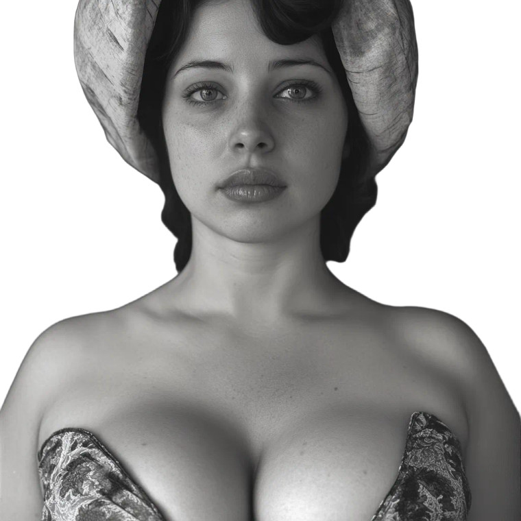 Woman Big Chest Vinyl Car Decal Sticker – Waterproof & UV-Resistant 4.0"