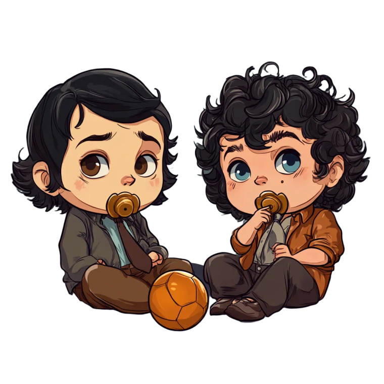 Chibi Sparks Brothers Babies Vinyl Car Decal Sticker – Waterproof & UV-Resistant 4.0"