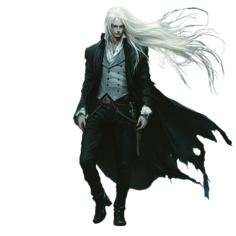 Vampire Steampunk Moonlight Vinyl Car Decal Sticker – Waterproof & UV-Resistant 4.0"