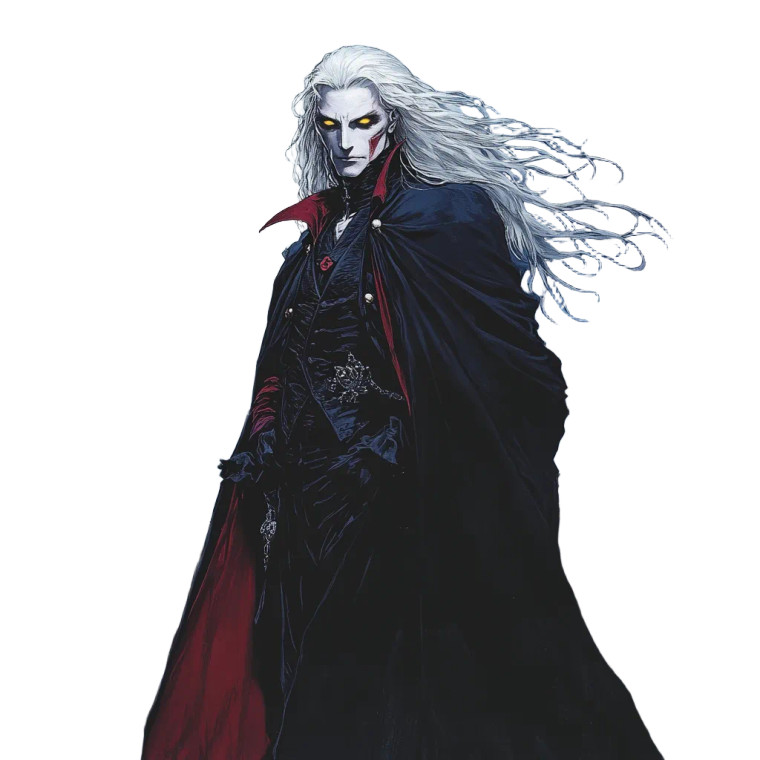 Young Handsome Dracula Gothic Vinyl Car Decal Sticker – Waterproof & UV-Resistant 4.0"