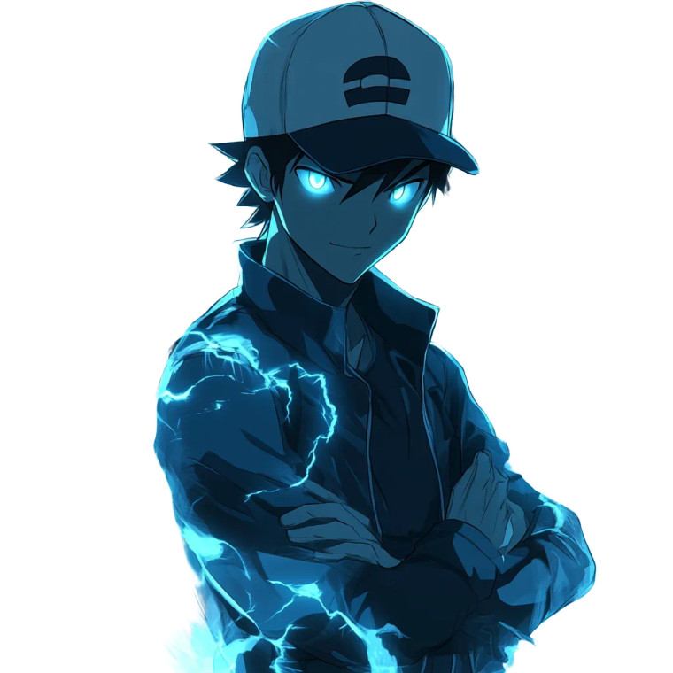 Anime Pokemon Trainer Glowing Vinyl Car Decal Sticker – Waterproof & UV-Resistant 4.0"