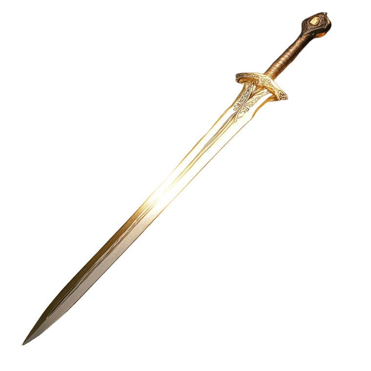 Aragorns Sword Rivendell Light Vinyl Car Decal Sticker – Waterproof & UV-Resistant 4.0"