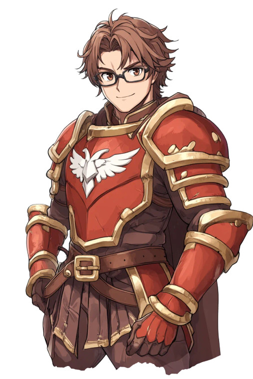 Brown Hair Glasses Red Armor Vinyl Car Decal Sticker – Waterproof & UV-Resistant 4.0"