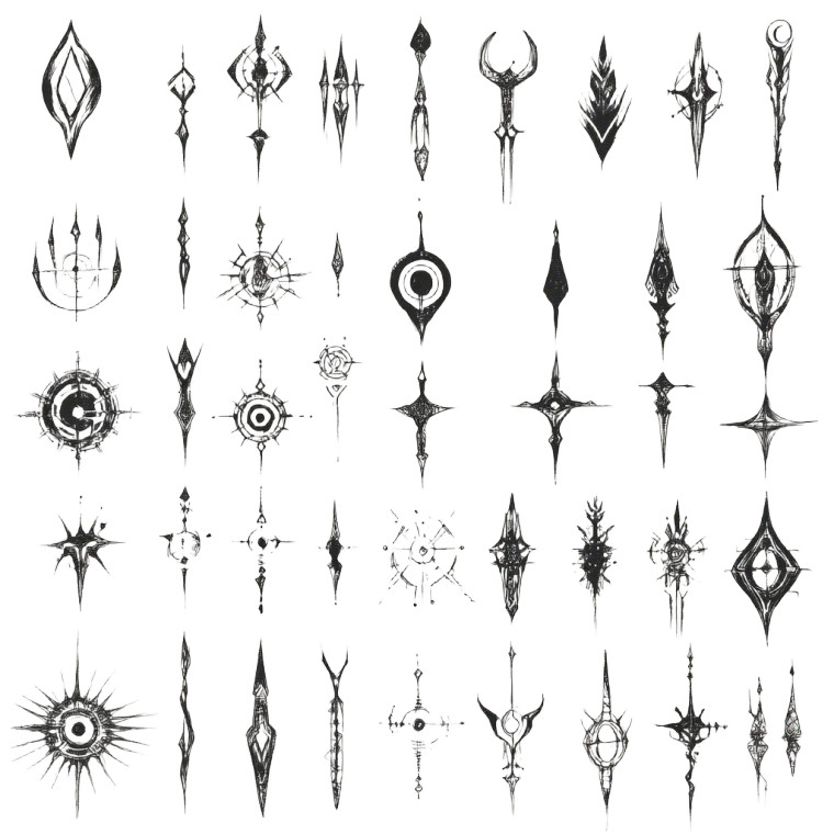 Curse Protection Symbols Vinyl Car Decal Sticker – Waterproof & UV-Resistant 4.0"