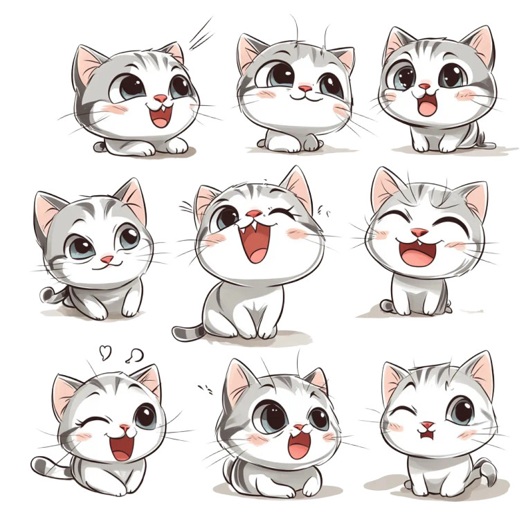 Cute Q Version Cat Vinyl Car Decal Sticker – Waterproof & UV-Resistant 4.0"