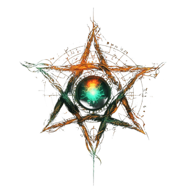 Dark Arcane Emblem Vinyl Car Decal Sticker – Waterproof & UV-Resistant 4.0"