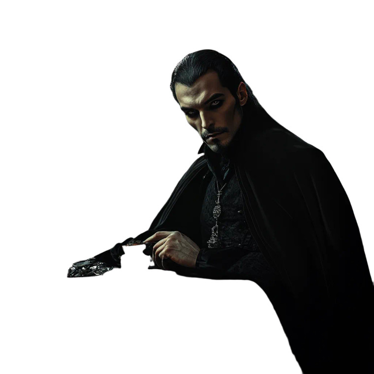 Dracula Gothic Table Castle Vinyl Car Decal Sticker – Waterproof & UV-Resistant 4.0"