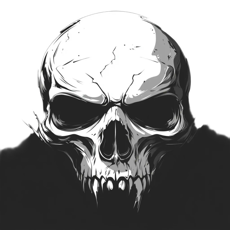 E Sports Skull Logo Vinyl Car Decal Sticker – Waterproof & UV-Resistant 4.0"