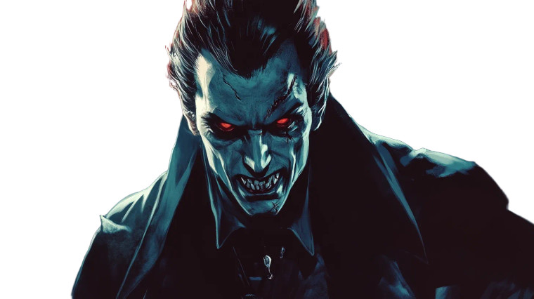 Vampire Realistic Comic Art Vinyl Car Decal Sticker – Waterproof & UV-Resistant 7.14"