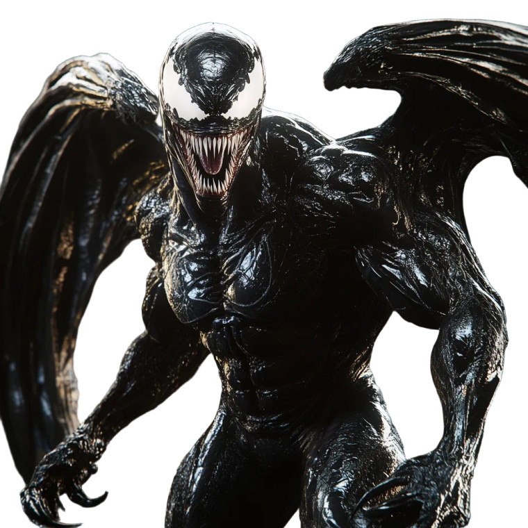 Venom Wings Colorful Cinematic Vinyl Car Decal Sticker – Waterproof & UV-Resistant 4.0"