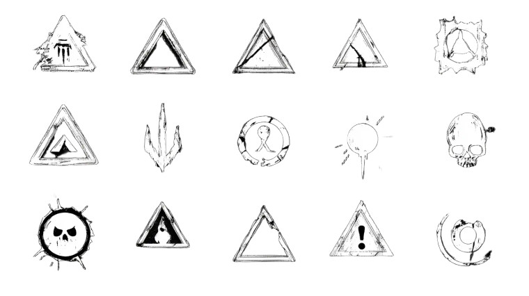 Zombie Defense Symbols Vinyl Car Decal Sticker – Waterproof & UV-Resistant 7.14"