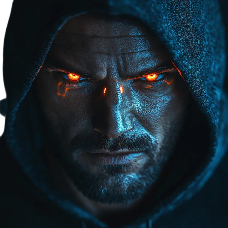 Android Human Face Hoodie Vinyl Car Decal Sticker – Waterproof & UV-Resistant 4.0"