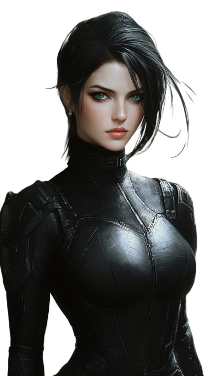 Assassin Woman Grimdark Vinyl Car Decal Sticker – Waterproof & UV-Resistant 4.0"