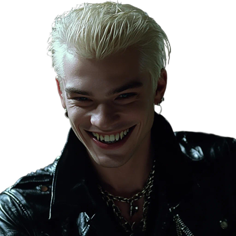 Attractive Vampire Man Smiling Vinyl Car Decal Sticker – Waterproof & UV-Resistant 4.0"