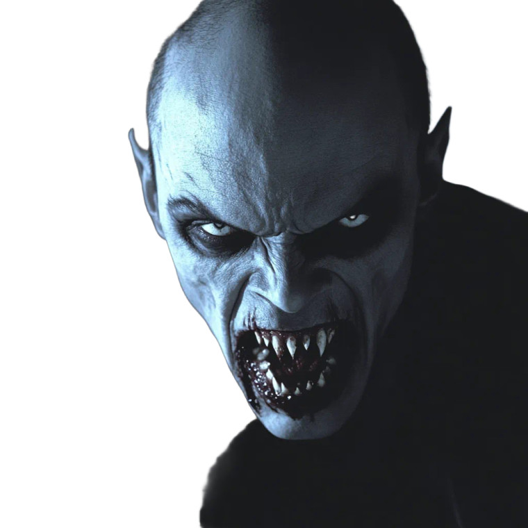 Creepy Vampire Door Vinyl Car Decal Sticker – Waterproof & UV-Resistant 4.0"