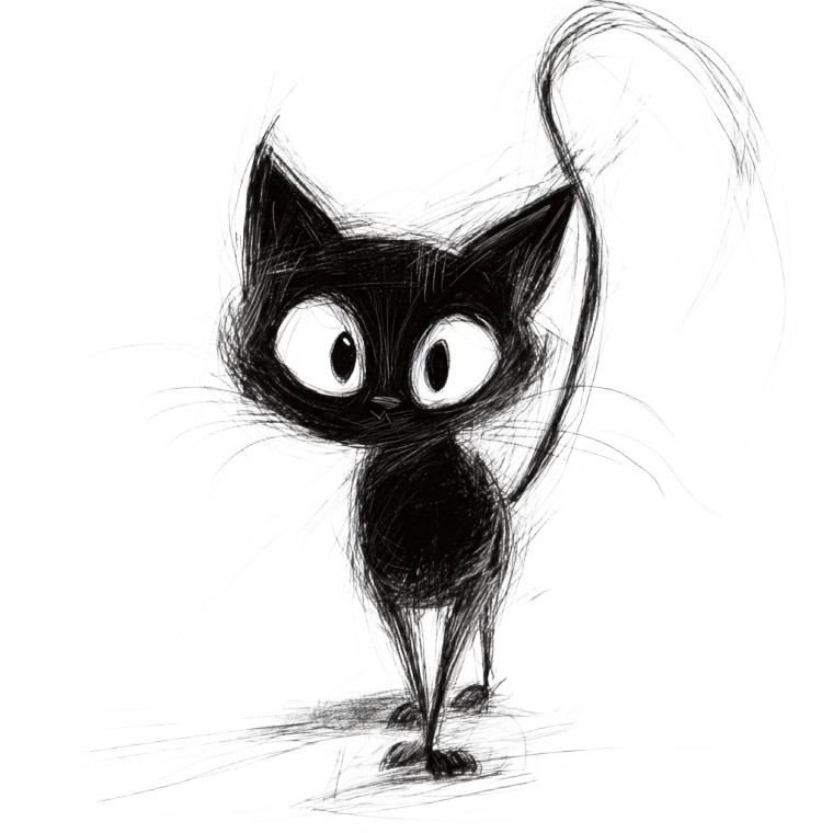 Cute Black Cat Walking Vinyl Car Decal Sticker – Waterproof & UV-Resistant 4.0"