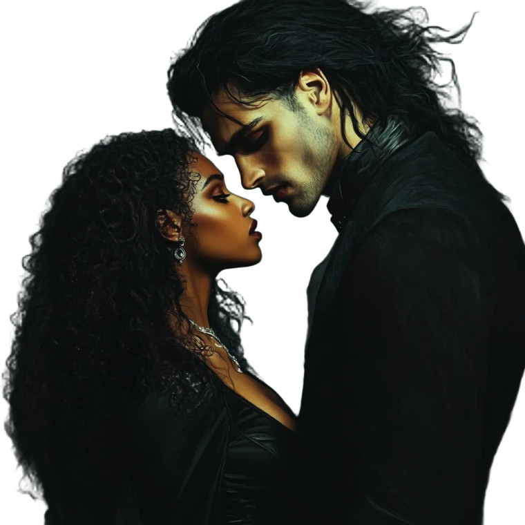 Dracula Romance Vampire Woman Vinyl Car Decal Sticker – Waterproof & UV-Resistant 4.0"